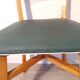 Paire de chaises années 60 pieds compas