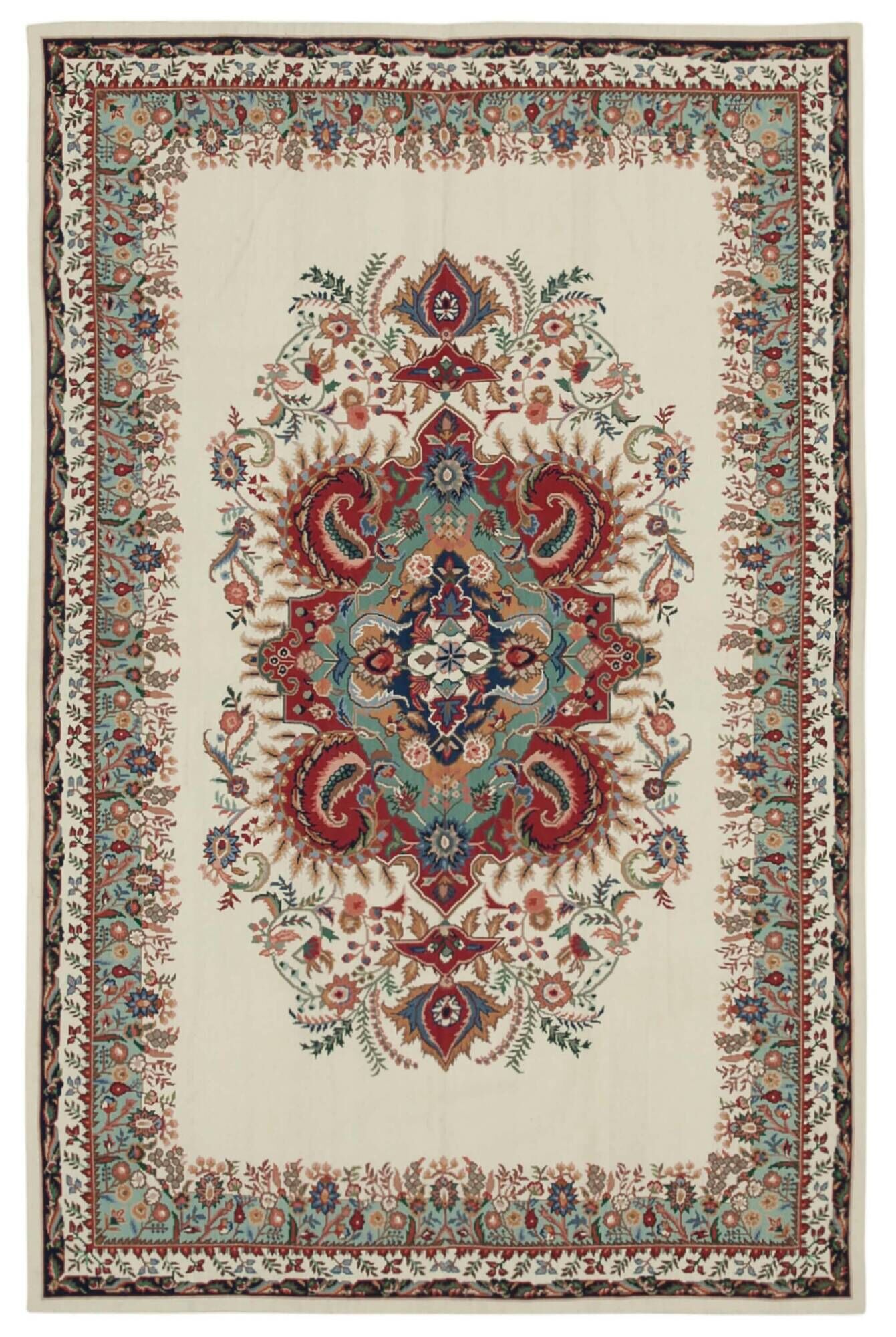 Handmade Vintage Flatweave Needlepoint Kilim 167 cm x 260 cm