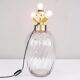 Mid-Century Modern Blown Glass and Brass Table Lamp Lumica Spain, 1970