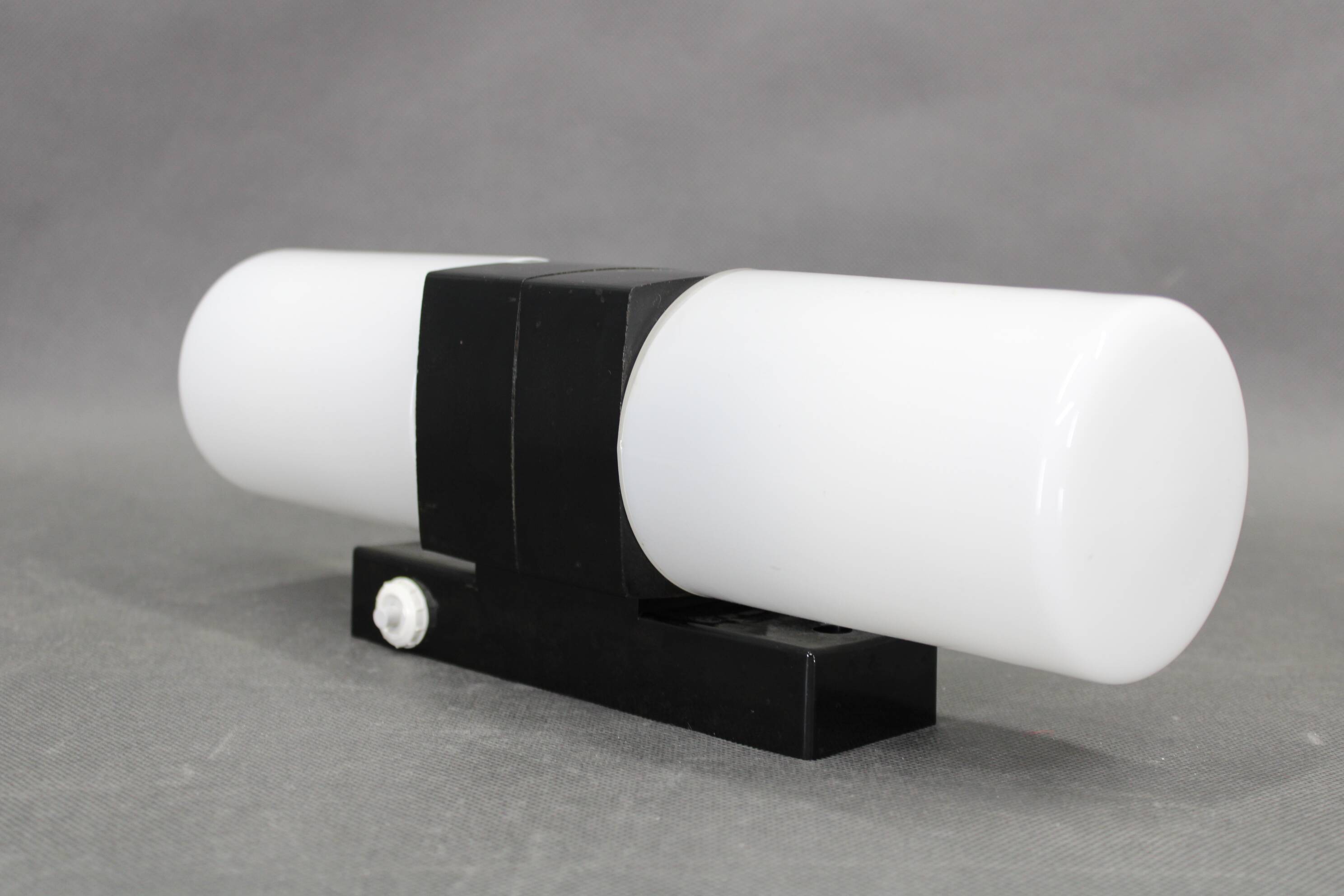 Mid-century Bakelite and opaline glass wall light, Czechoslovakia 1960s