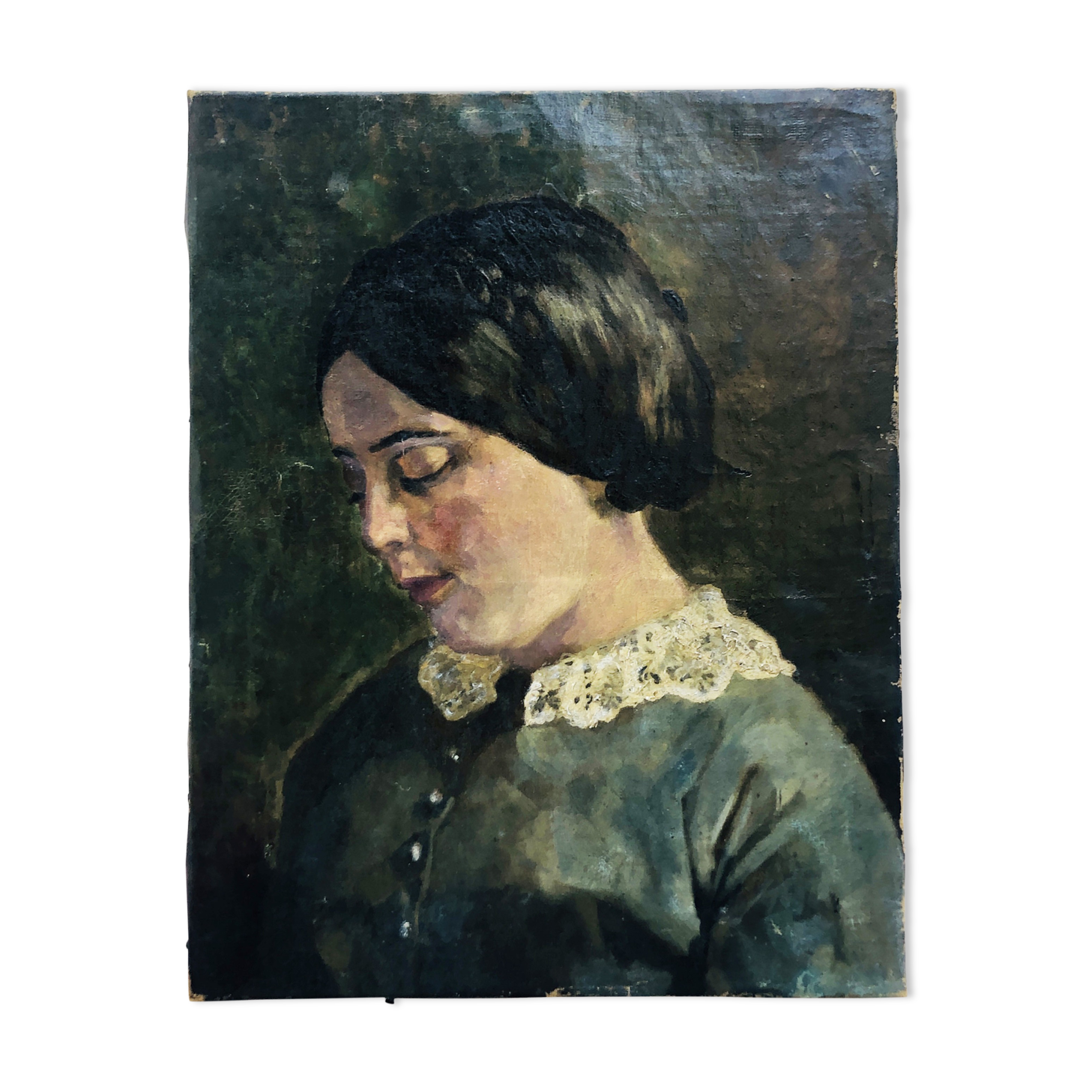 Table XIXth "Portrait of the young woman"