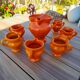 Vintage orangeade service Vallauris – Orange Pop jug + 6 cups