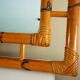 Bamboo mirror, openwork, vintage