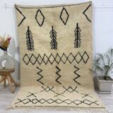 Handmade moroccan berber carpet 263 x 153 cm