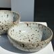 Duo of speckled ceramic bowls