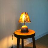 Ceramic and wool lamp