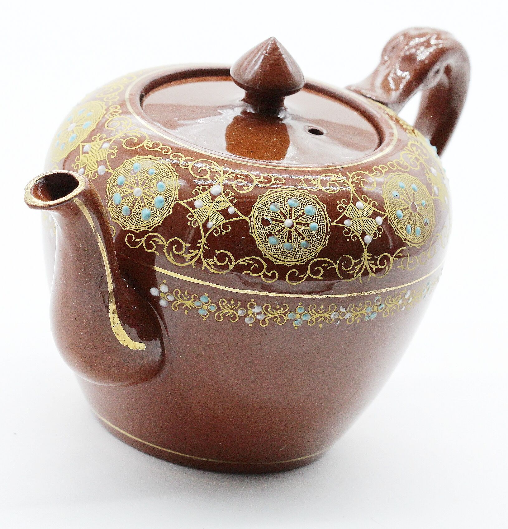 Théière en céramique et email creek border