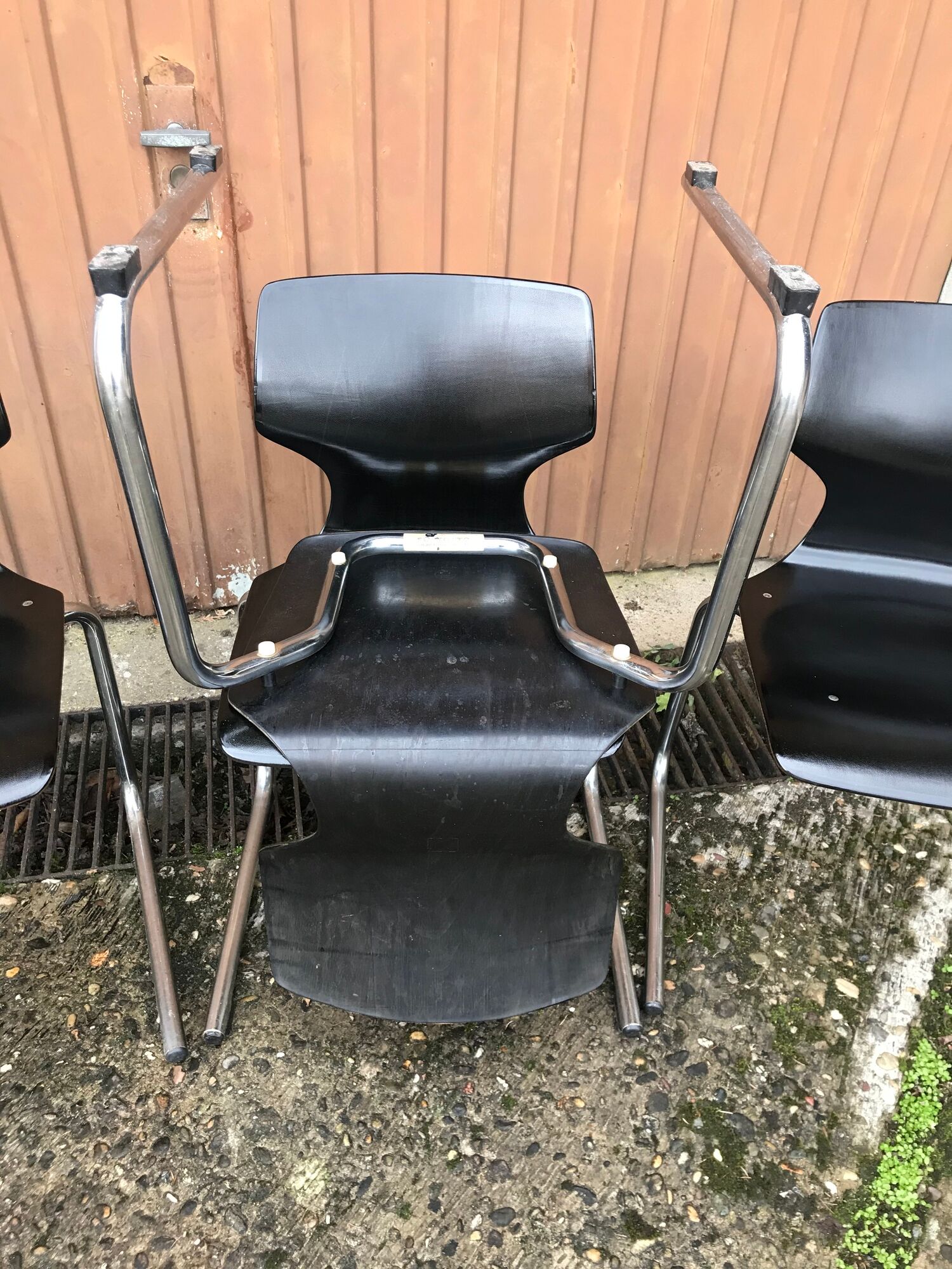 8 vintage chairs by Flötotto Pagwood
