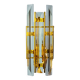 VENINI WALL LIGHT, TRIEDRI GLASS, MURANO, ITALY 1970