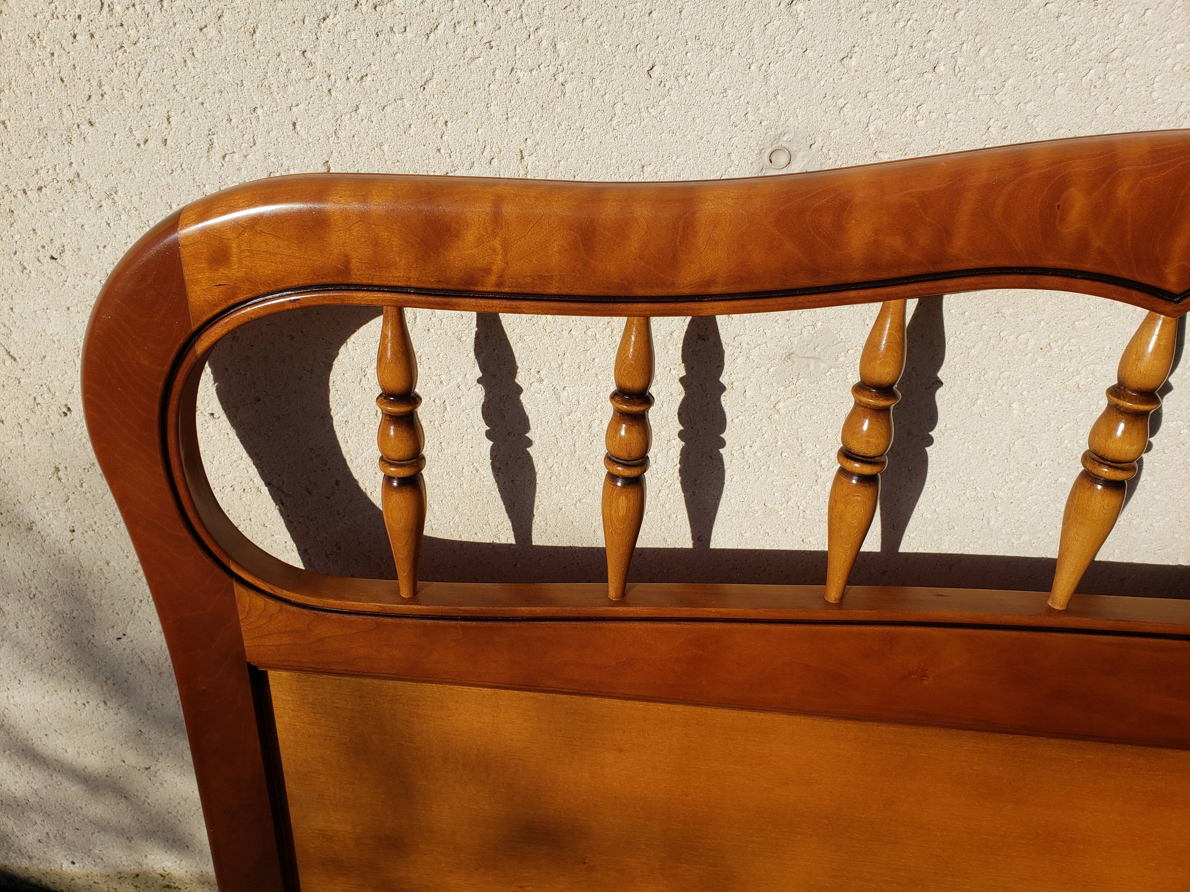 Louis XV style bed in cherry wood