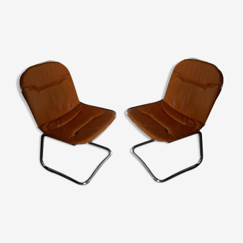 Paire de chaises vintage années 60