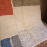 Ecru Beni Ourain rug 250 x 50 cm