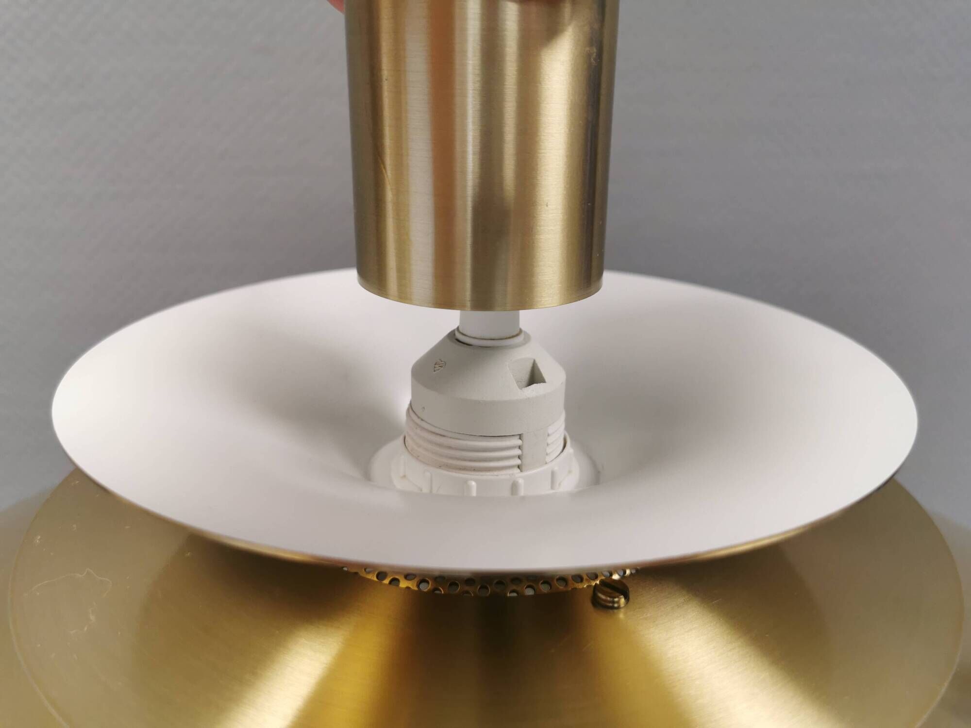 Danish designed hanging lamp, produced by JEKA model Verona 1980s