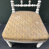 Chaise ancienne XIXème bois blanc