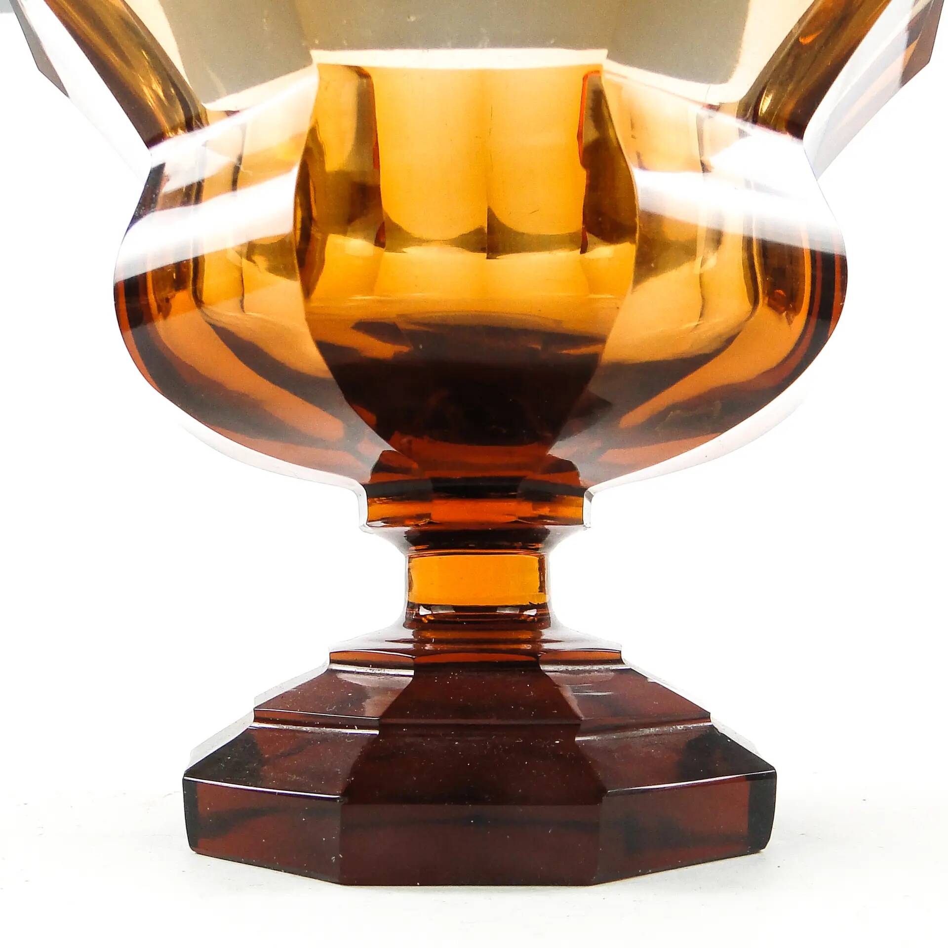 Goblet, Art Deco, crystal, Moser, Czechoslovakia, 1930s