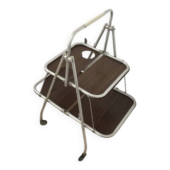 Vintage folding trolley on wheels