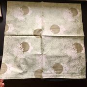 4 Christofle Palmier cotton satin napkins