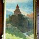 Old painting oil landscape pyrenees jean torthe 1890-1981 agen