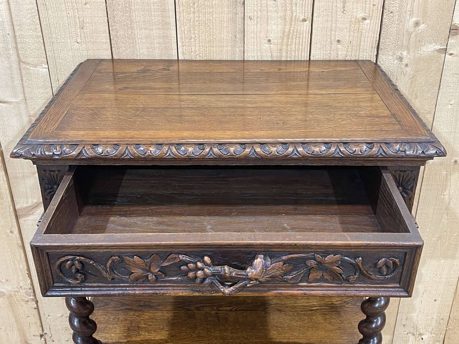 Henry II console in oak early 20th century