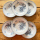 6 assiettes terre de fer 