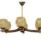 Danish six-armed chandelier from the first half of the nineteenth century of the twentieth century