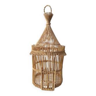 Vintage rattan cage