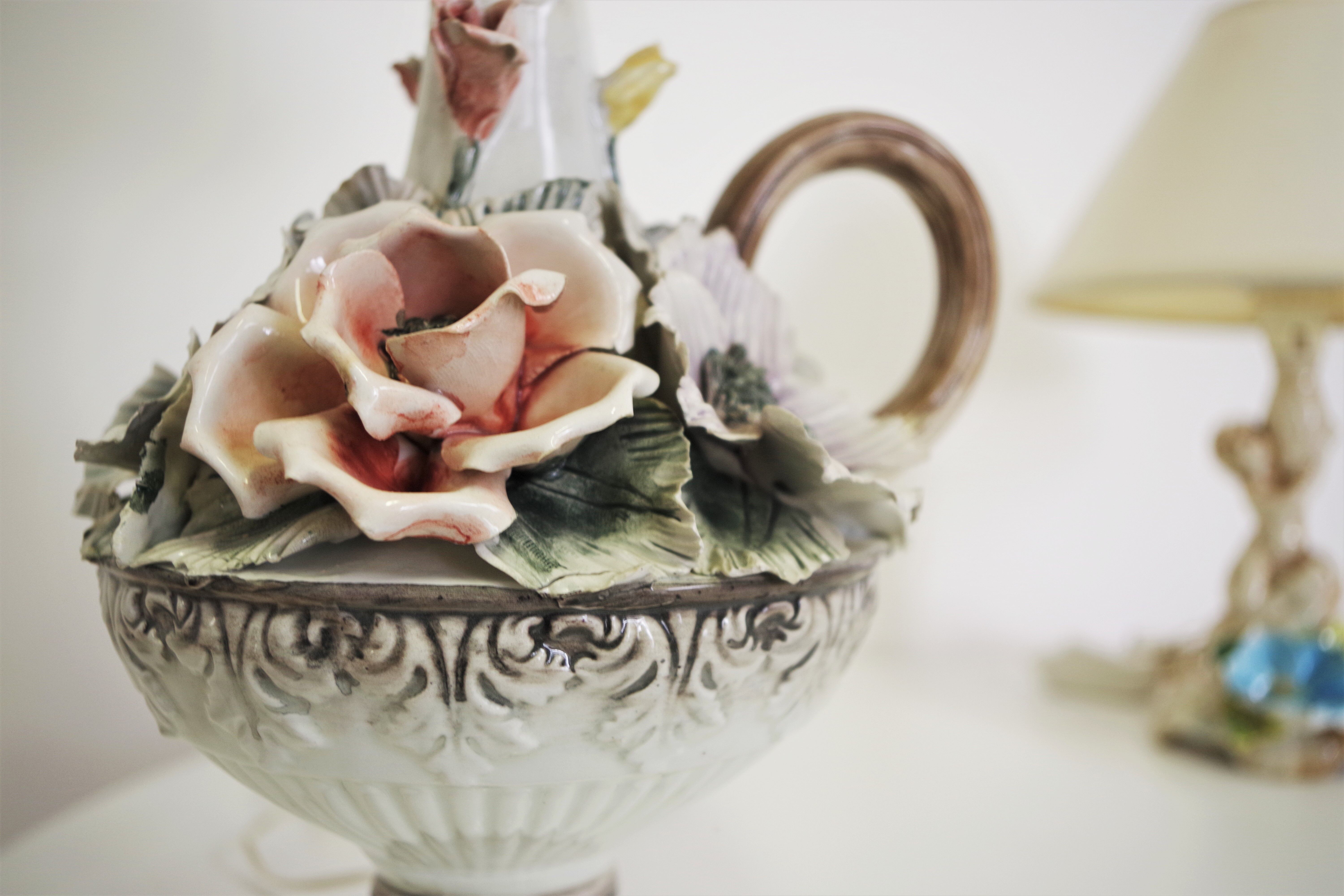 Desk Lamps with Lampshades Day, 1950s, Set of 2