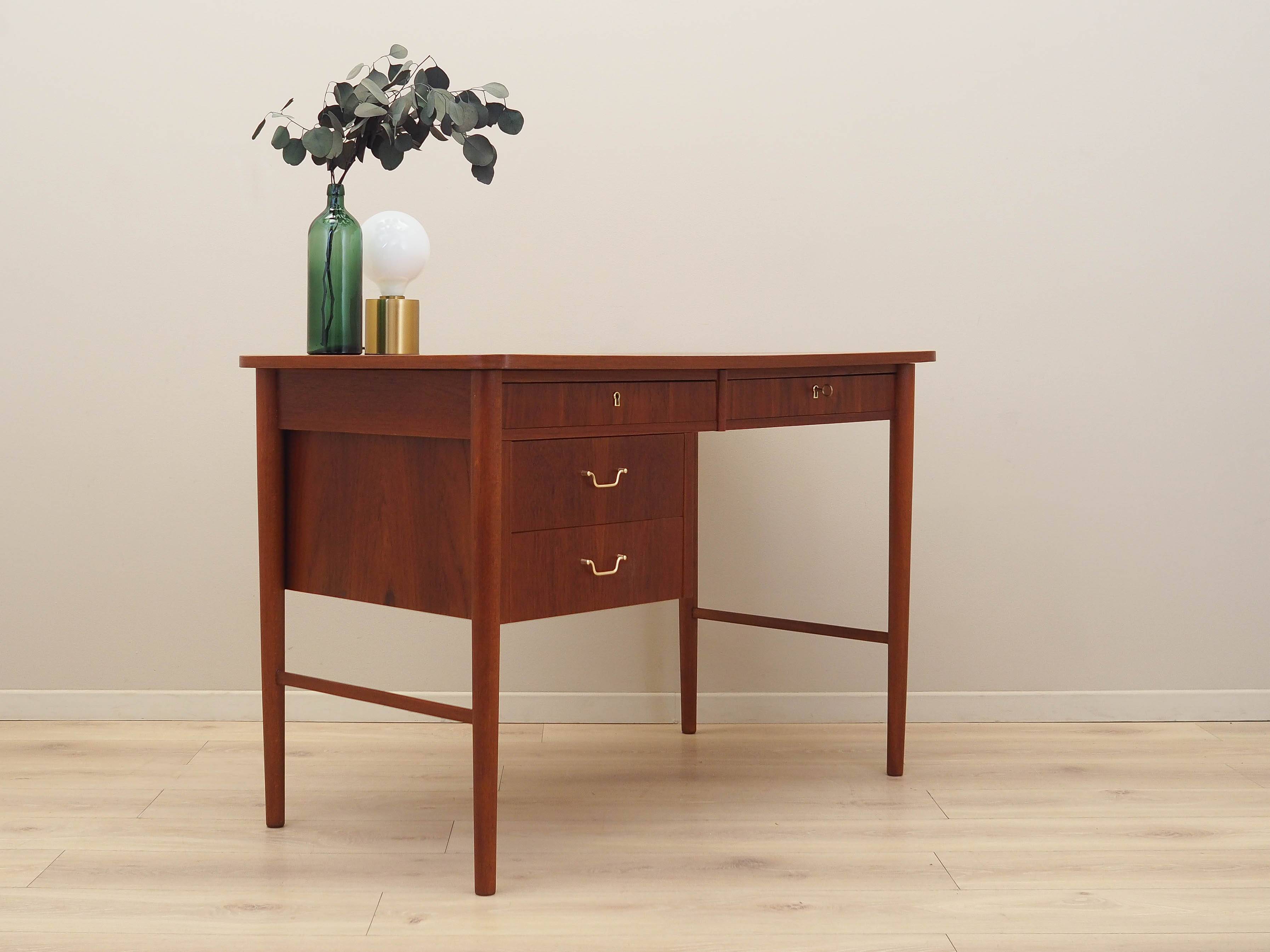 Teak desk, Danish design, 1960s, production: Denmark
