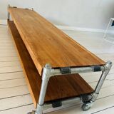 Table basse en  bois et acier