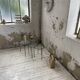 50s metal and glass nesting coffee tables