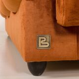 Italian vintage Brusnelli 3 person sofa, 1970s