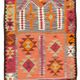 Turkish Handwoven Vintage Herki Kilim 92 cm x 365 cm