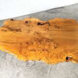 "Free-form" coffee table in solid elm.