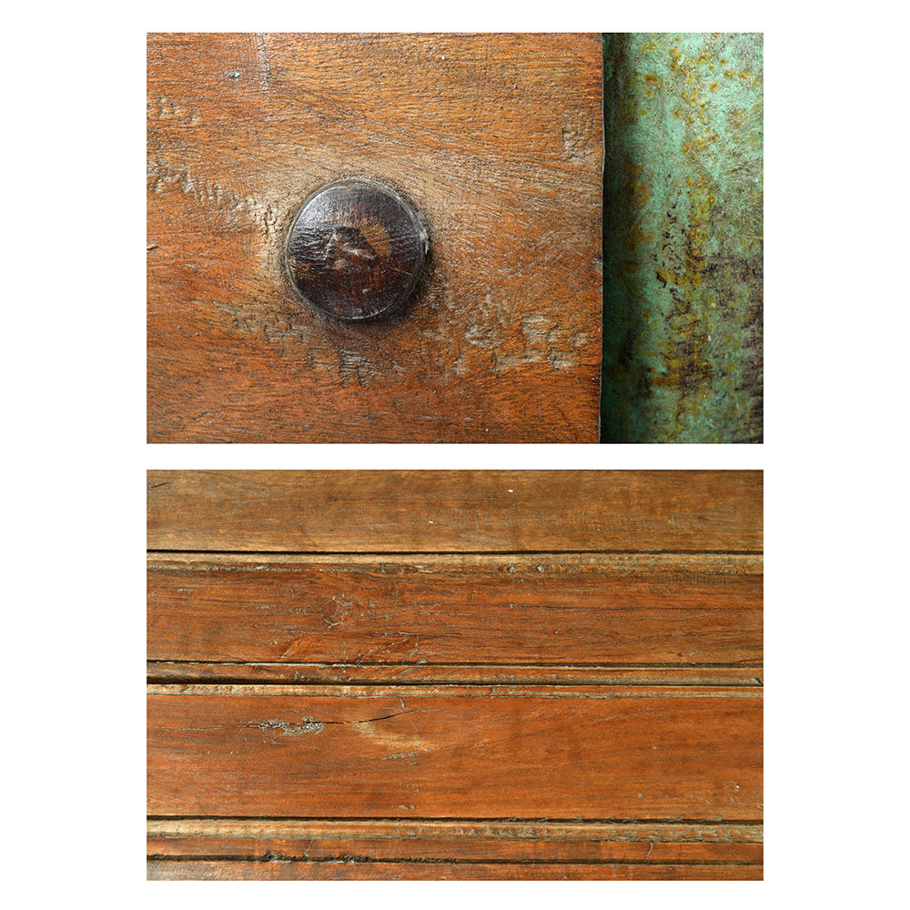 Cast-iron green bench