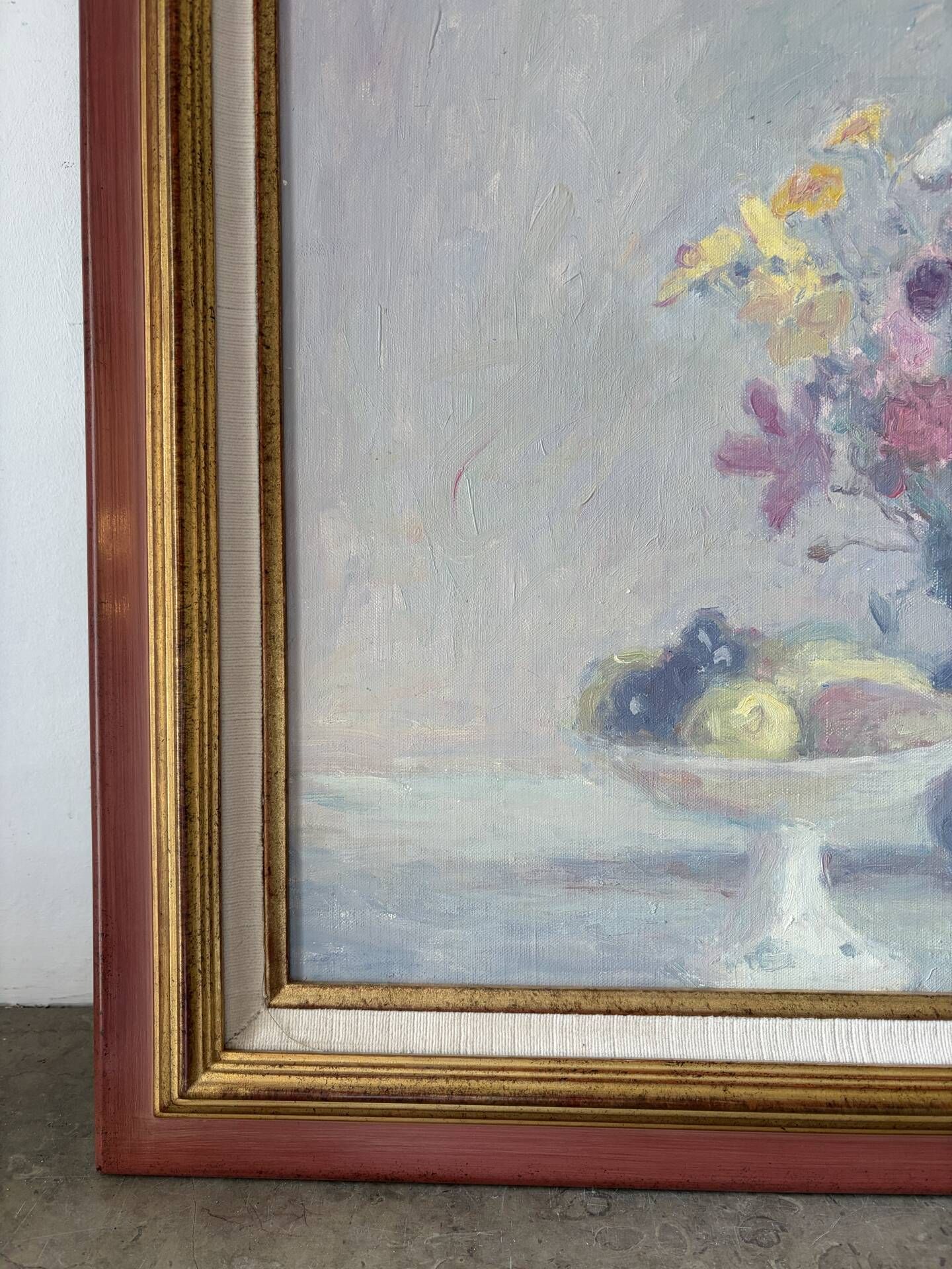Autumn bouquet, oil on canvas signed