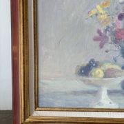 Bouquet d’automne, huile sur toile signée