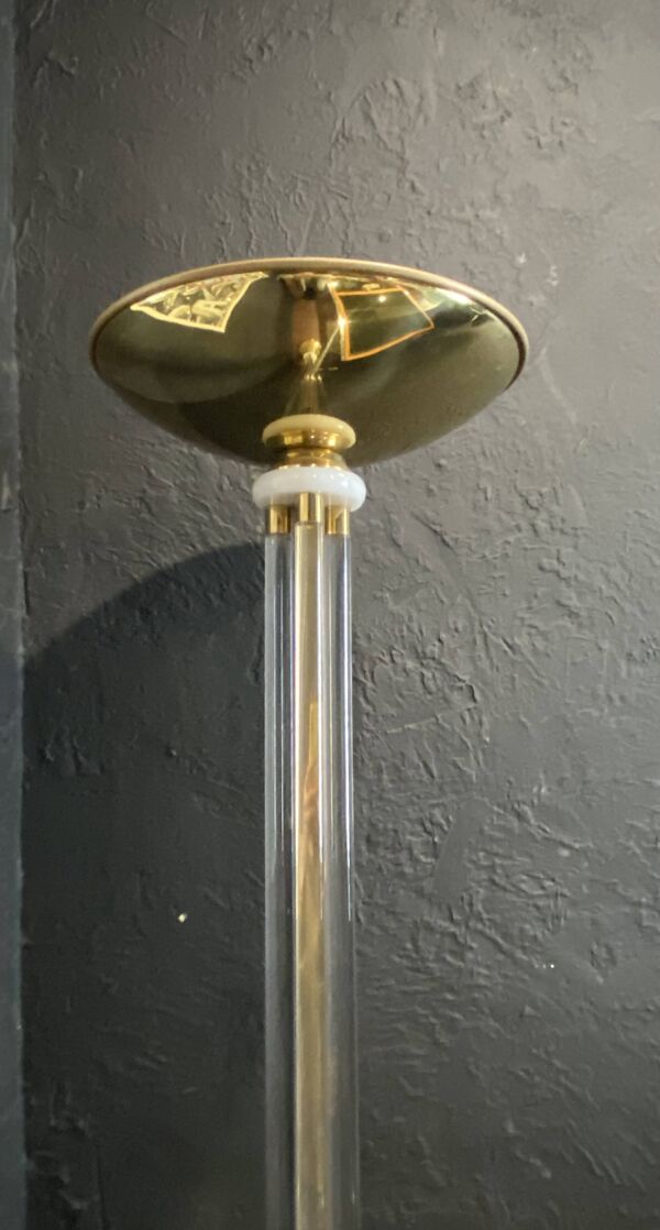 Lampe Halogène - Relco - Plexi Et Laiton - Italie - XX ème
