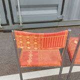 Set of 4 vintage chrome antique chairs