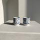 Set of 2 Scandinavian liqueur glasses or cups