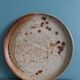 Pie or cake dish in Puisaye stoneware signed Jean-Pierre Prud'homme