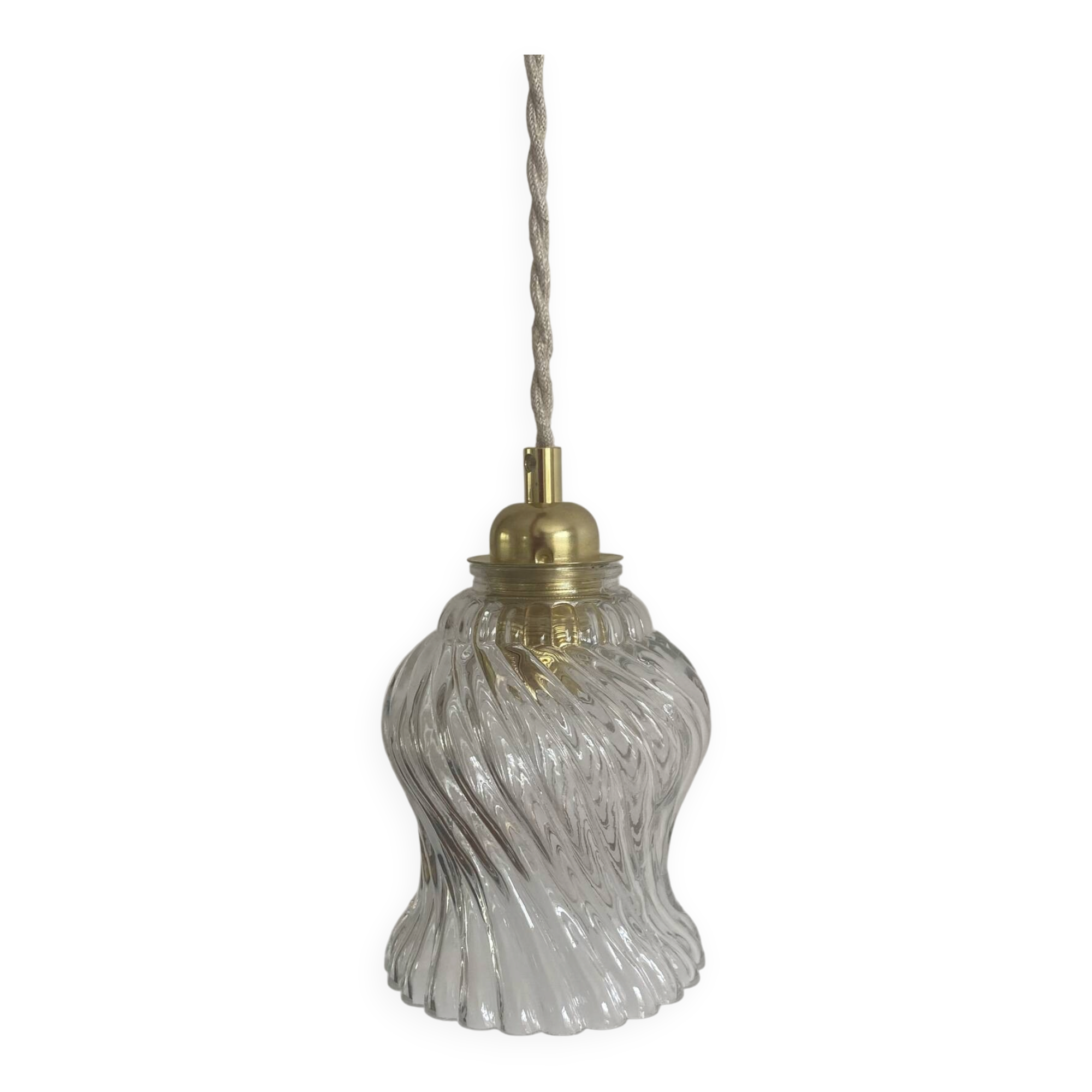 Vintage glass globe lamp