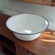 Old enameled basin