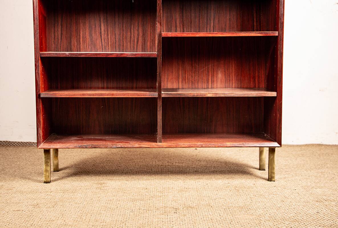 Large Danish high bookshelf in rosewood by Erik Brouer 1960.