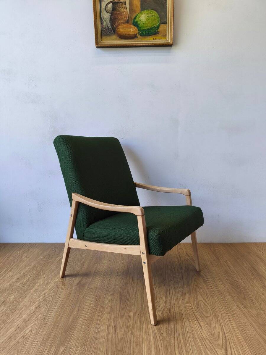 Vintage Lounge Chair by J. Jiroutek, Czechoslovakia, 1960s