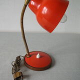 Old flexible articulated bedside desk lamp 1960s/70s in retro decorative metal