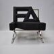 Chaise longue de style Barcelone — pièce sculpturale d'exception