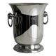 Silver metal champagne bucket