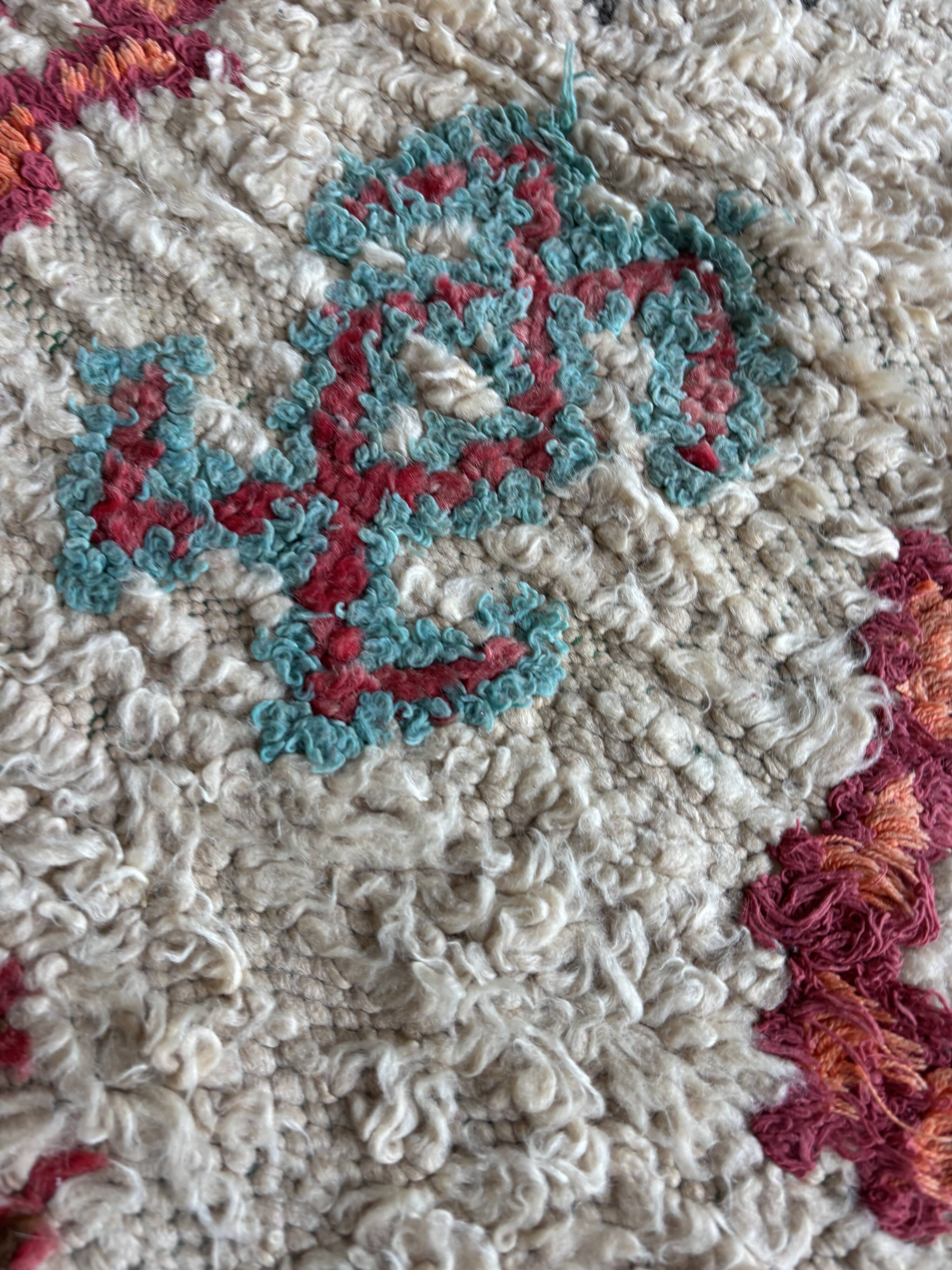 Azilal Vintage Rug 65x155 cm – Handmade Wool Rug from Morocco