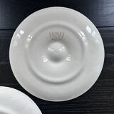 Paire d’assiettes à huîtres St Amand