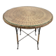 Table en osier Art Déco avec plateau en verre, Allemagne, vers 1920